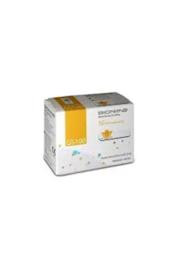 شرائط اختبار بايونيم جى اس 100  50 شريط